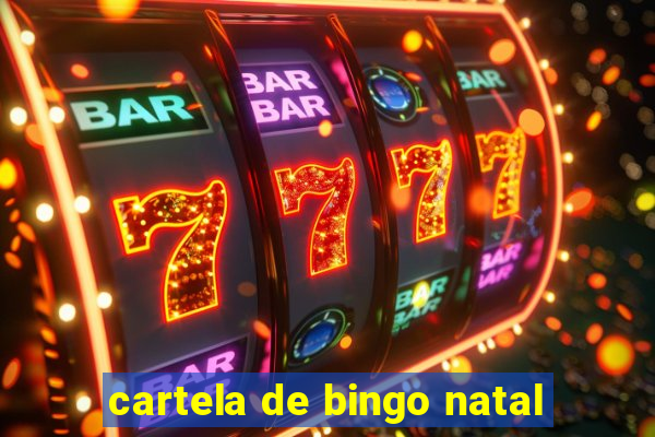 cartela de bingo natal